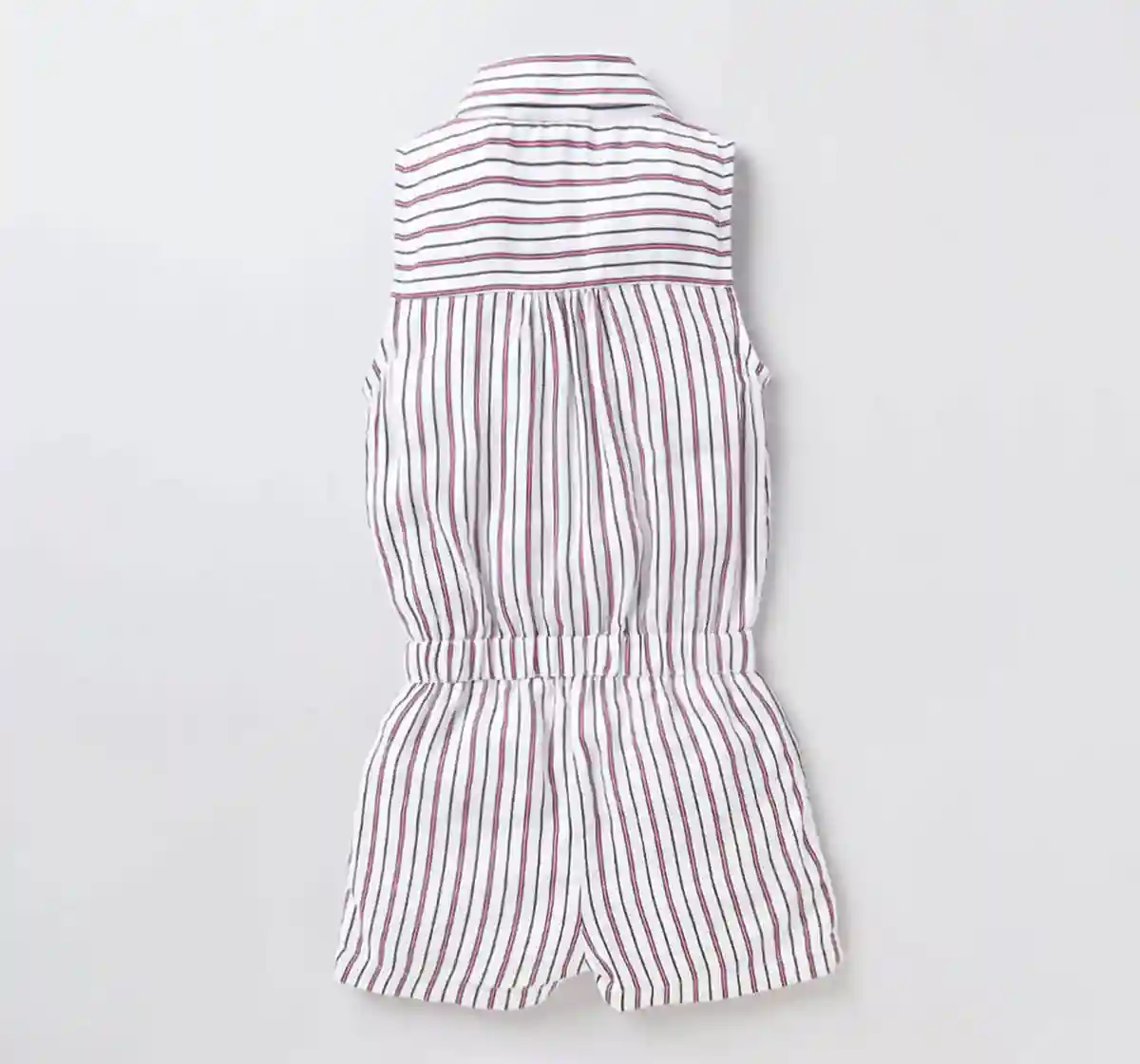 Girls Striped Jumpsuit - Multi