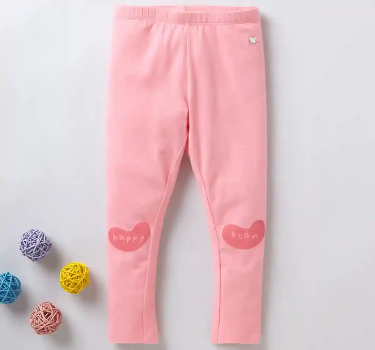 Girls Printed Leggings - Pink