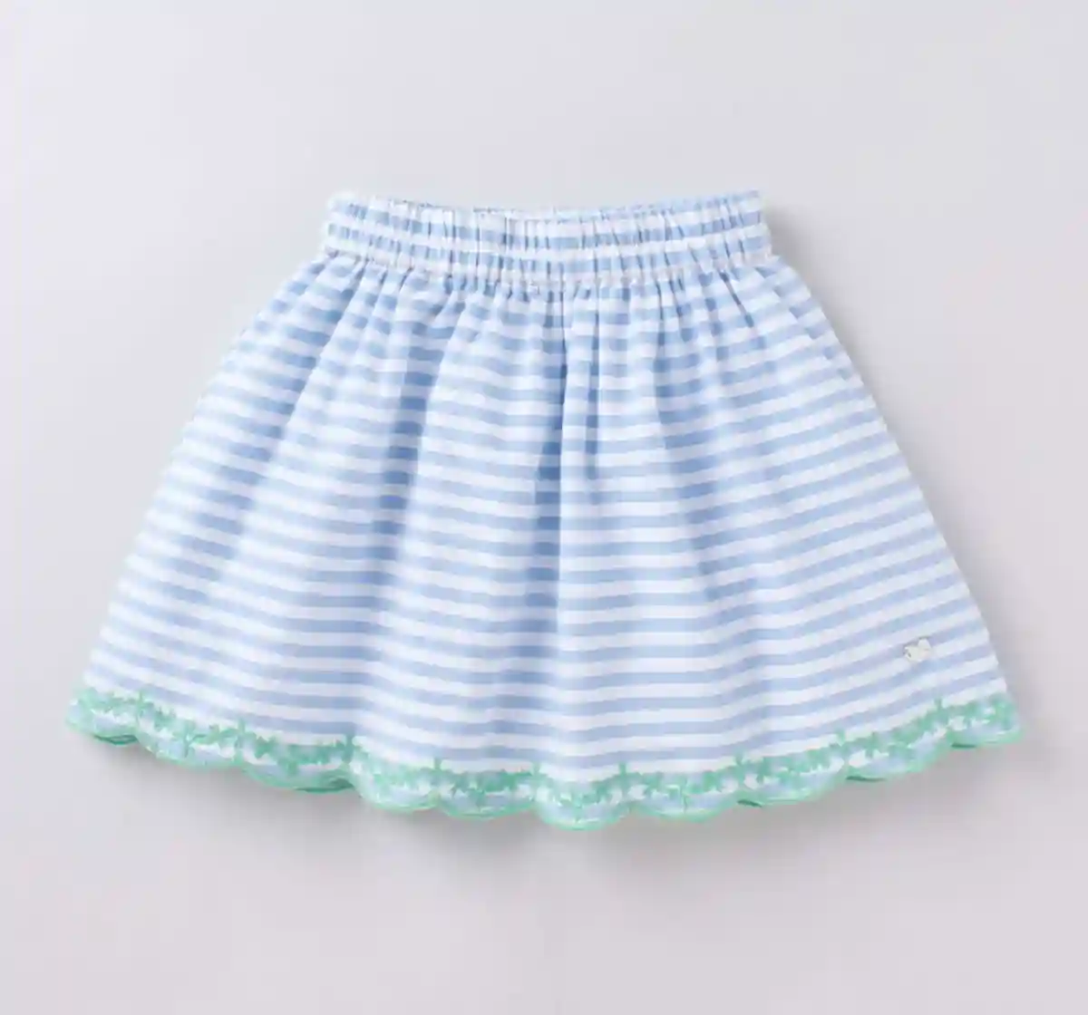 Girls Striped Strappy Top & Skirt Set - Blue