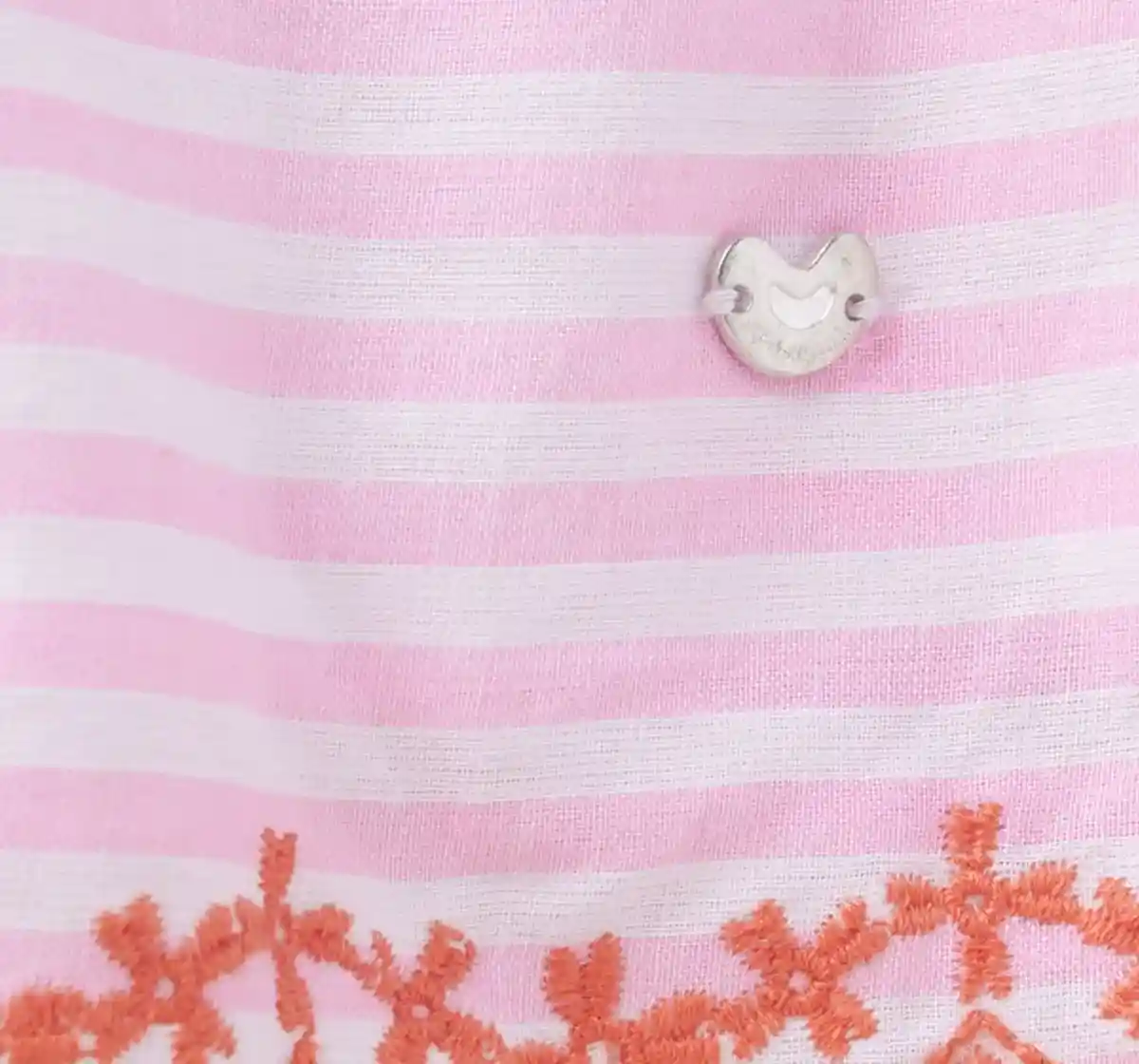 Girls Striped Strappy Top & Skirt Set -Pink