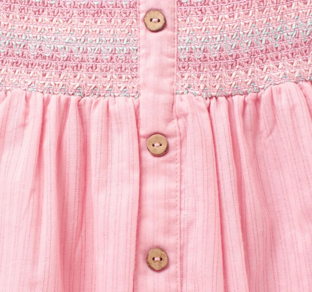 Girls Smocked Skirt - Pink