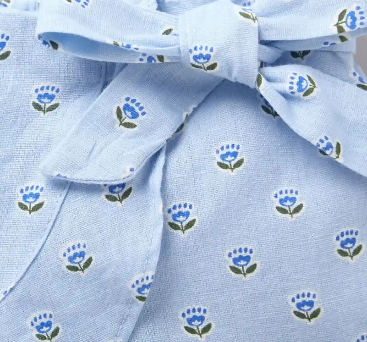 Girls Printed Ruffle Skort - Blue