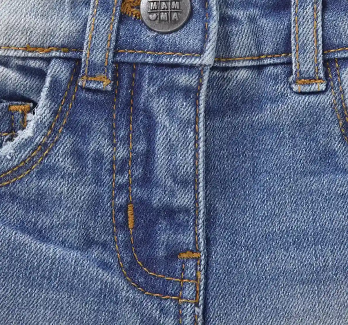 Girls Ombre Denim Girls Shorts - Blue