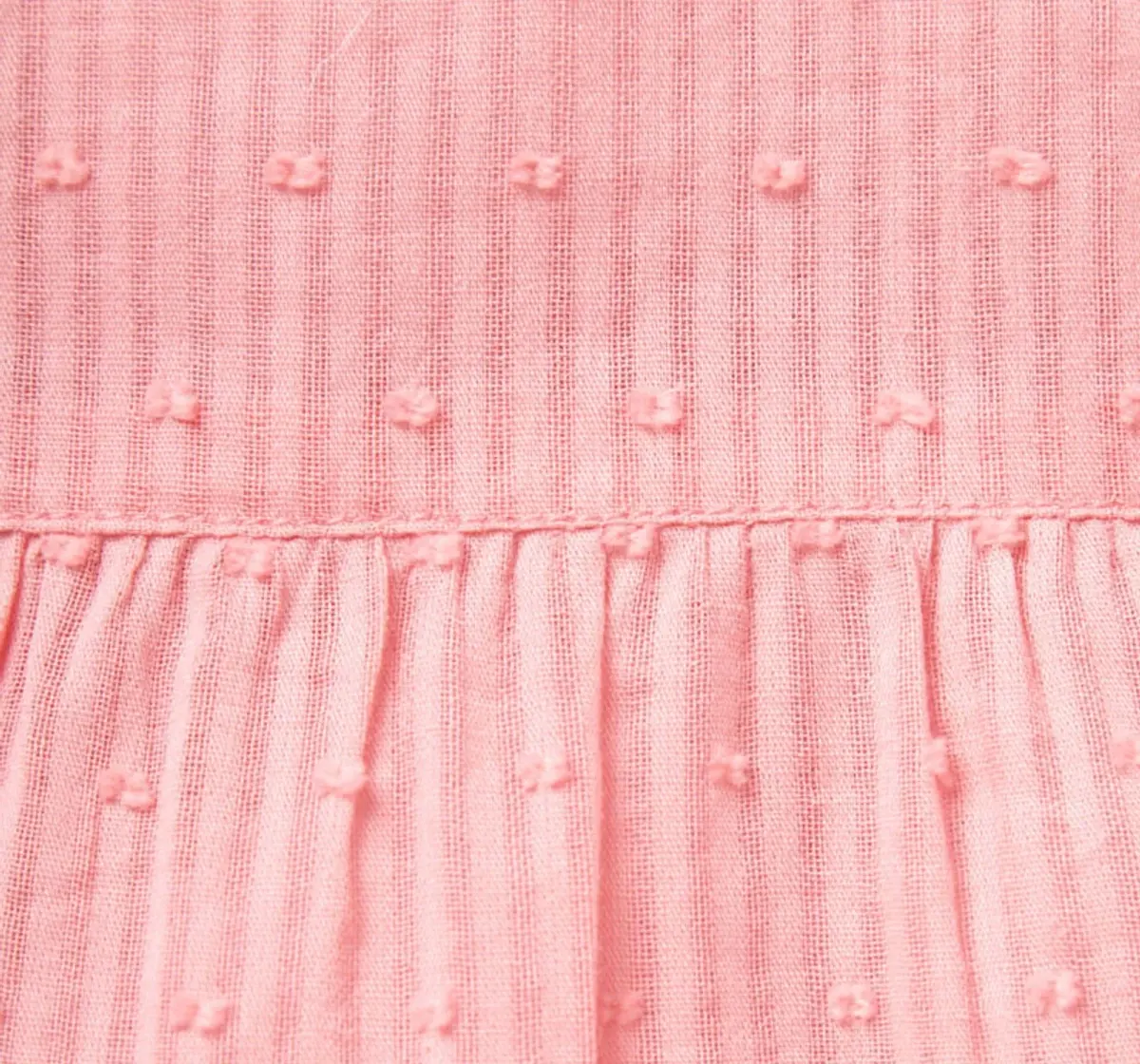 Girls Flutter Sleeves Top - Peach