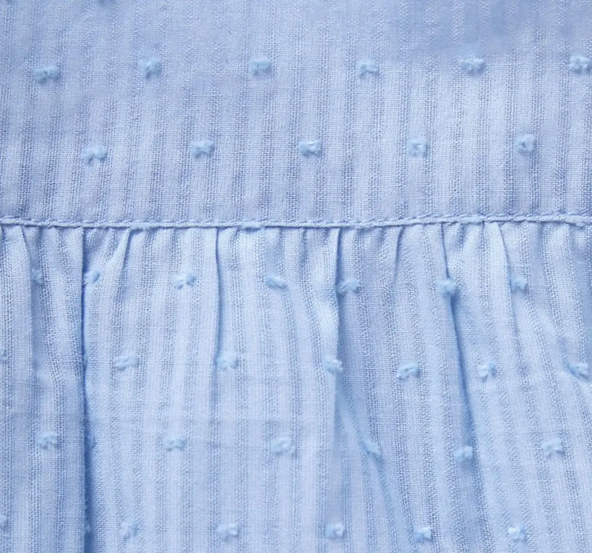 Girls Flutter Sleeves Top - Blue