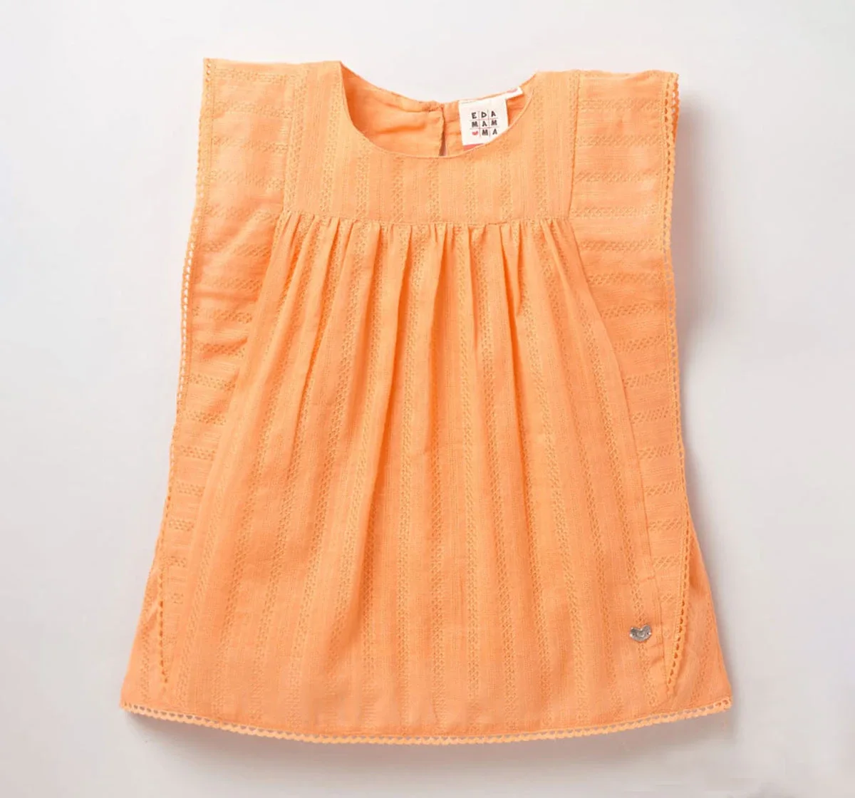 Girls Kaftan Top - Orange