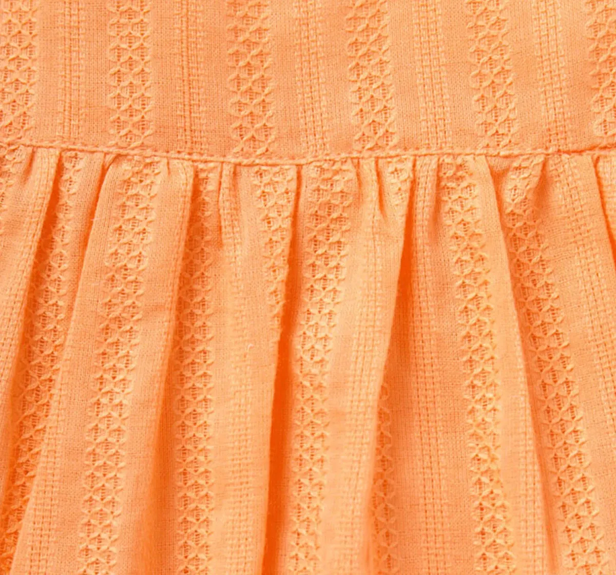 Girls Kaftan Top - Orange