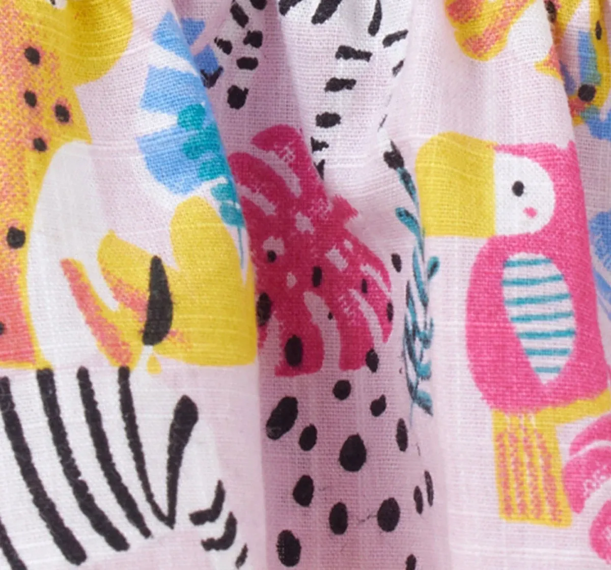 Girls Jungle Print Top - Pink