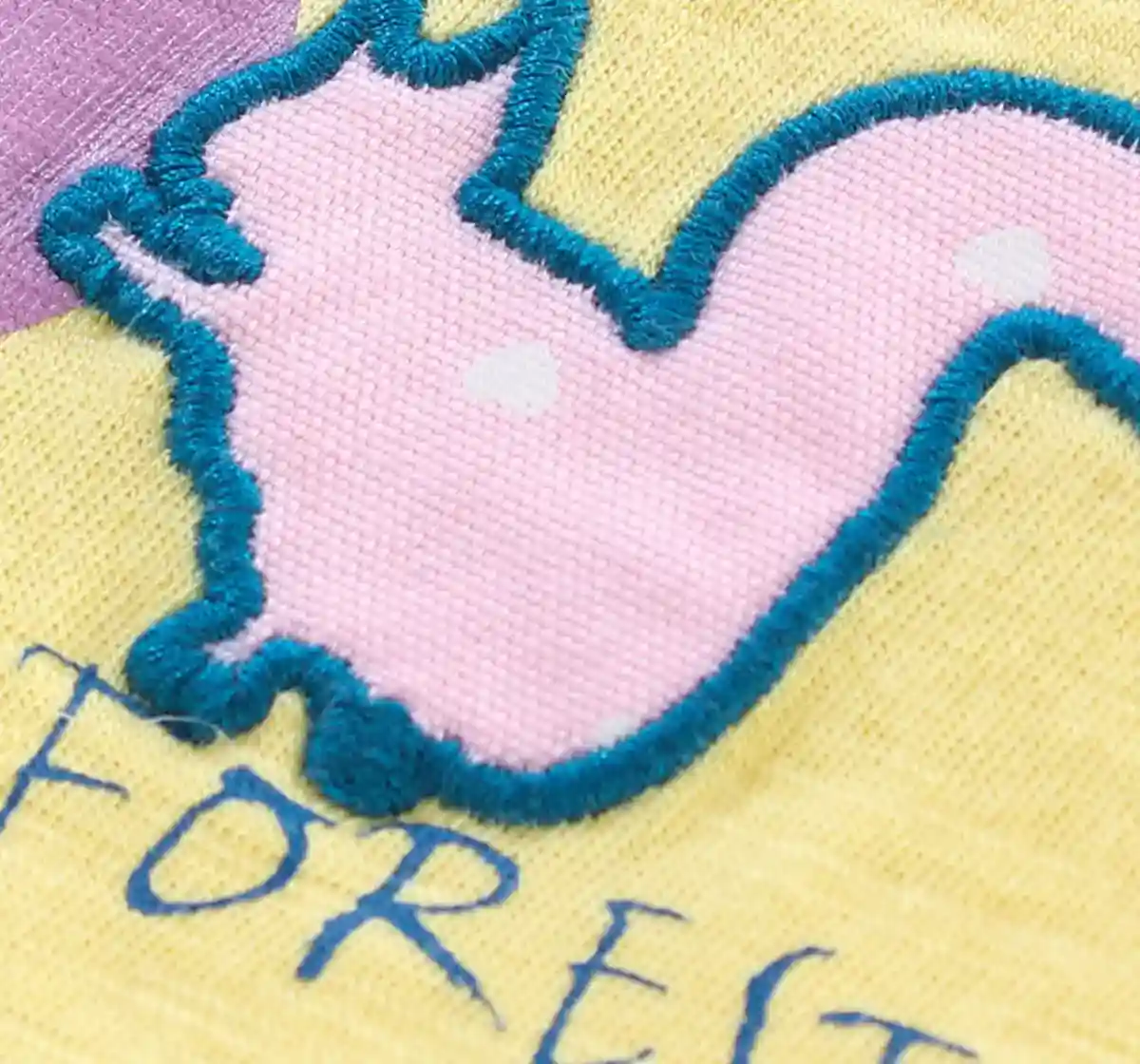 Girls Forest Print Tee - Yellow