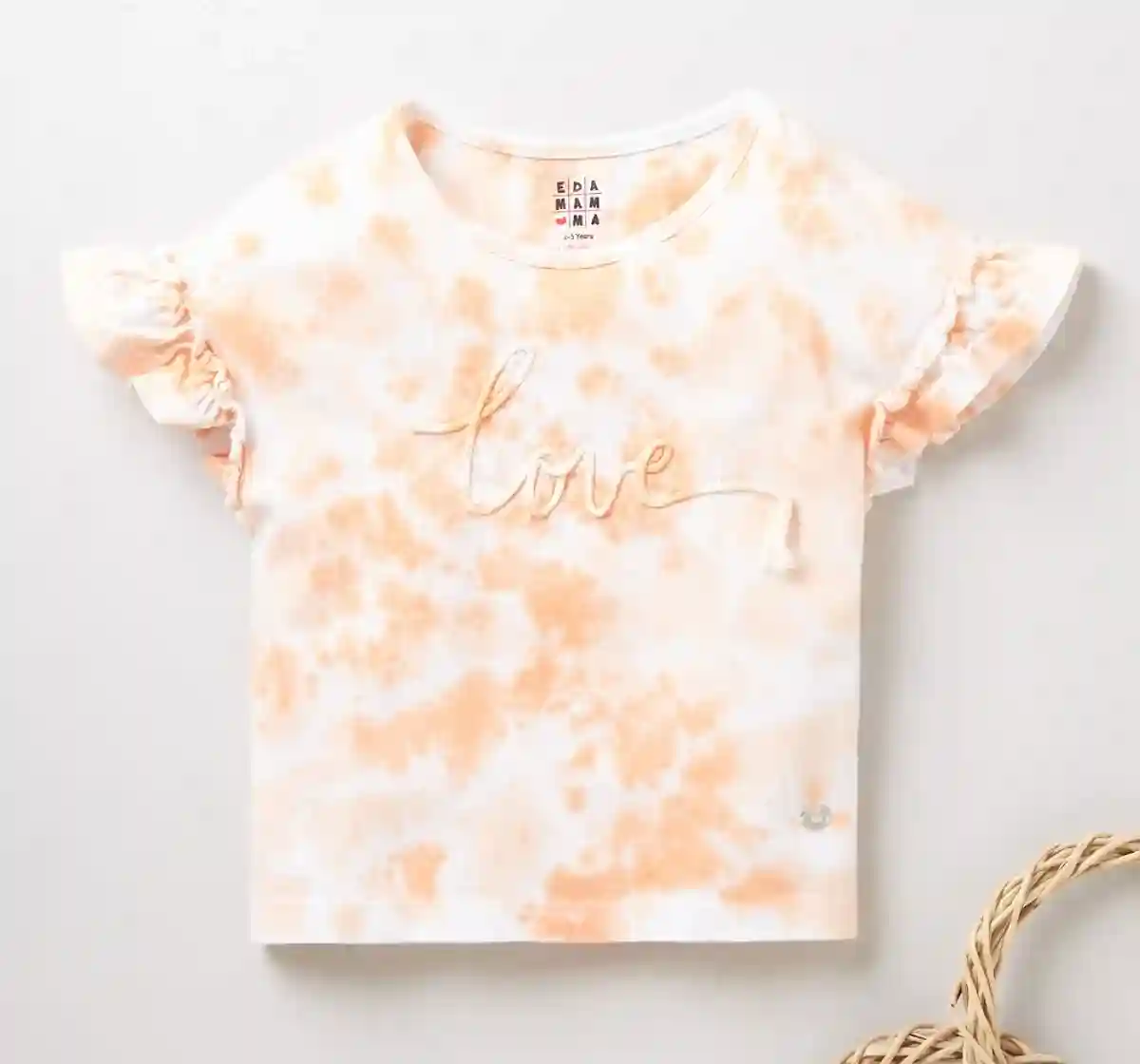 Girls Tie-N-Dye Tee - Orange