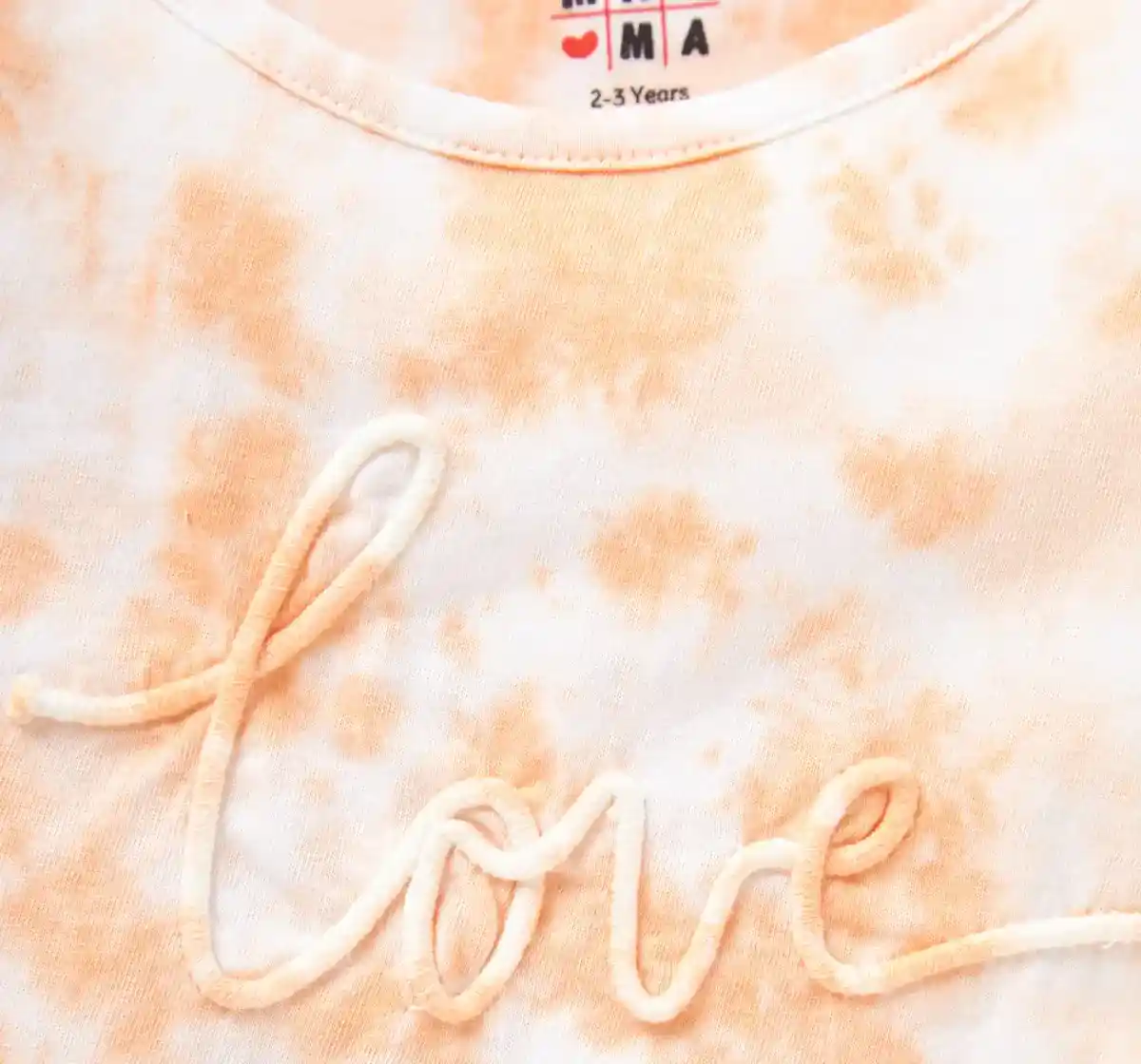 Girls Tie-N-Dye Tee - Orange