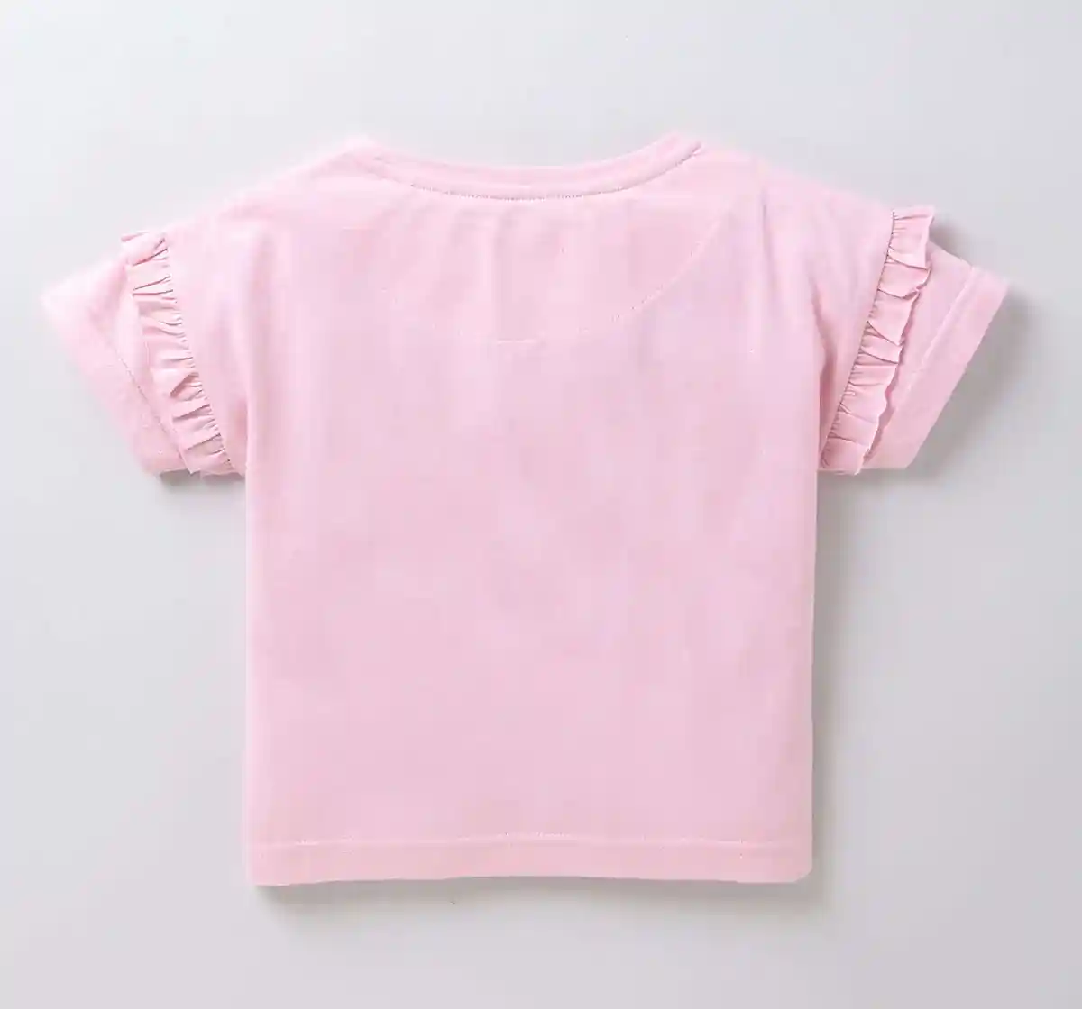 Girls Ruffle Sleeve Tee - Blue