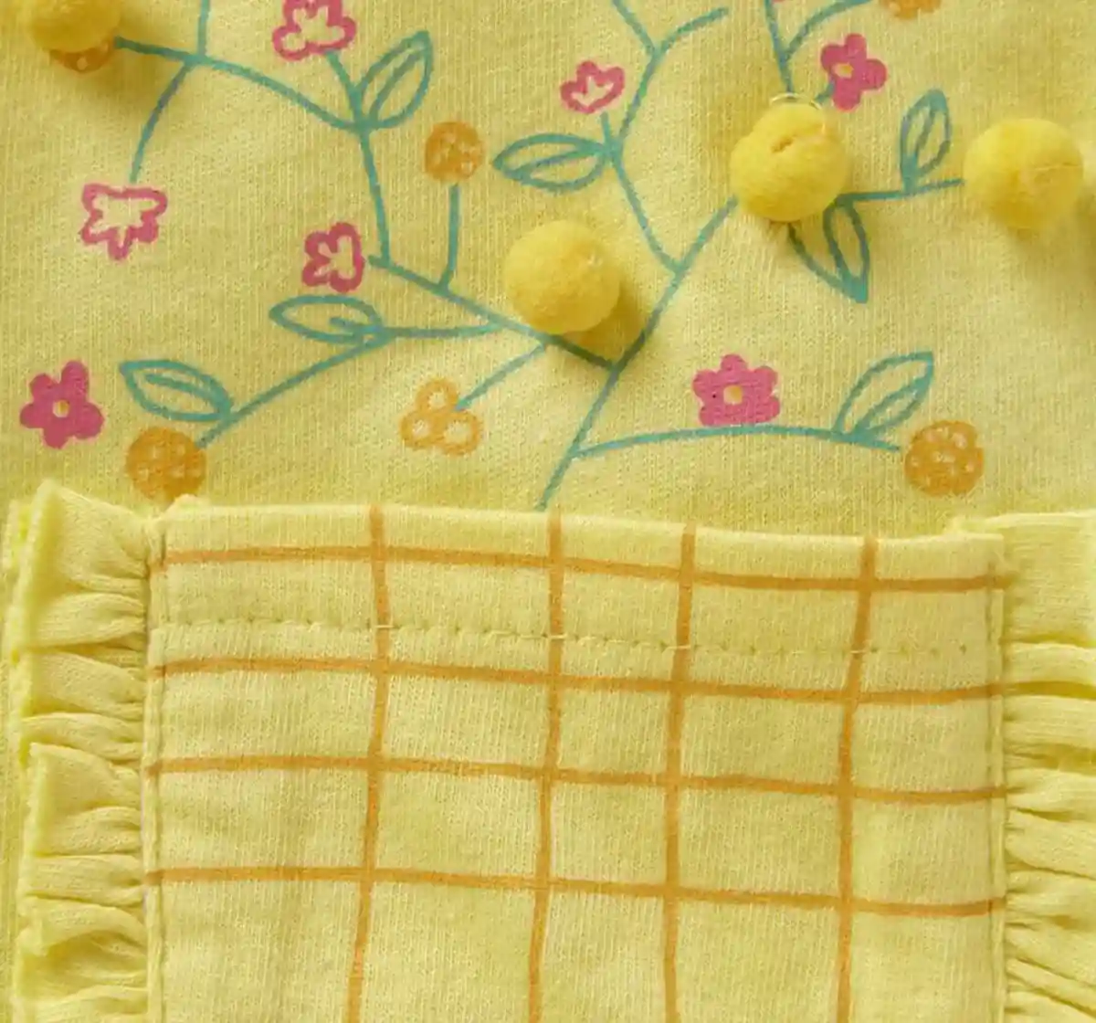 Girls Graphic Print Tee - Yellow