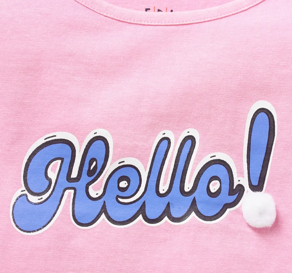 Girls Cropped Tee - Pink