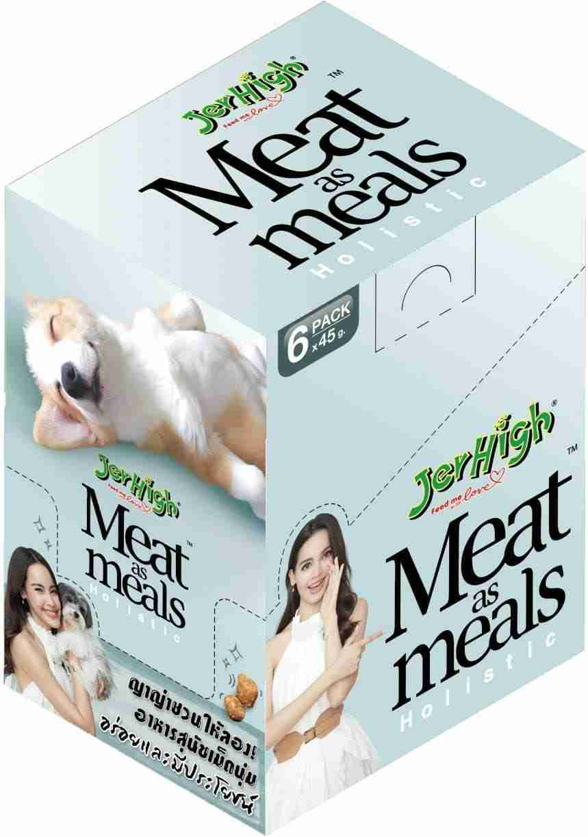 JerHigh Meat-As-Meals Salmon Recipe Wet Dog Treats 45g