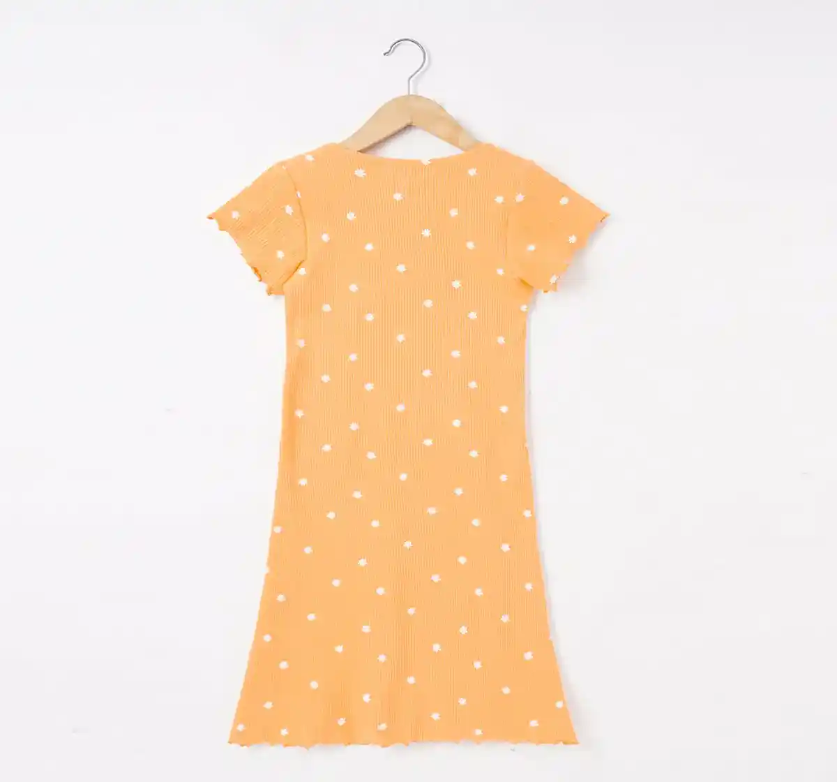 Girls Printed Rib Dress