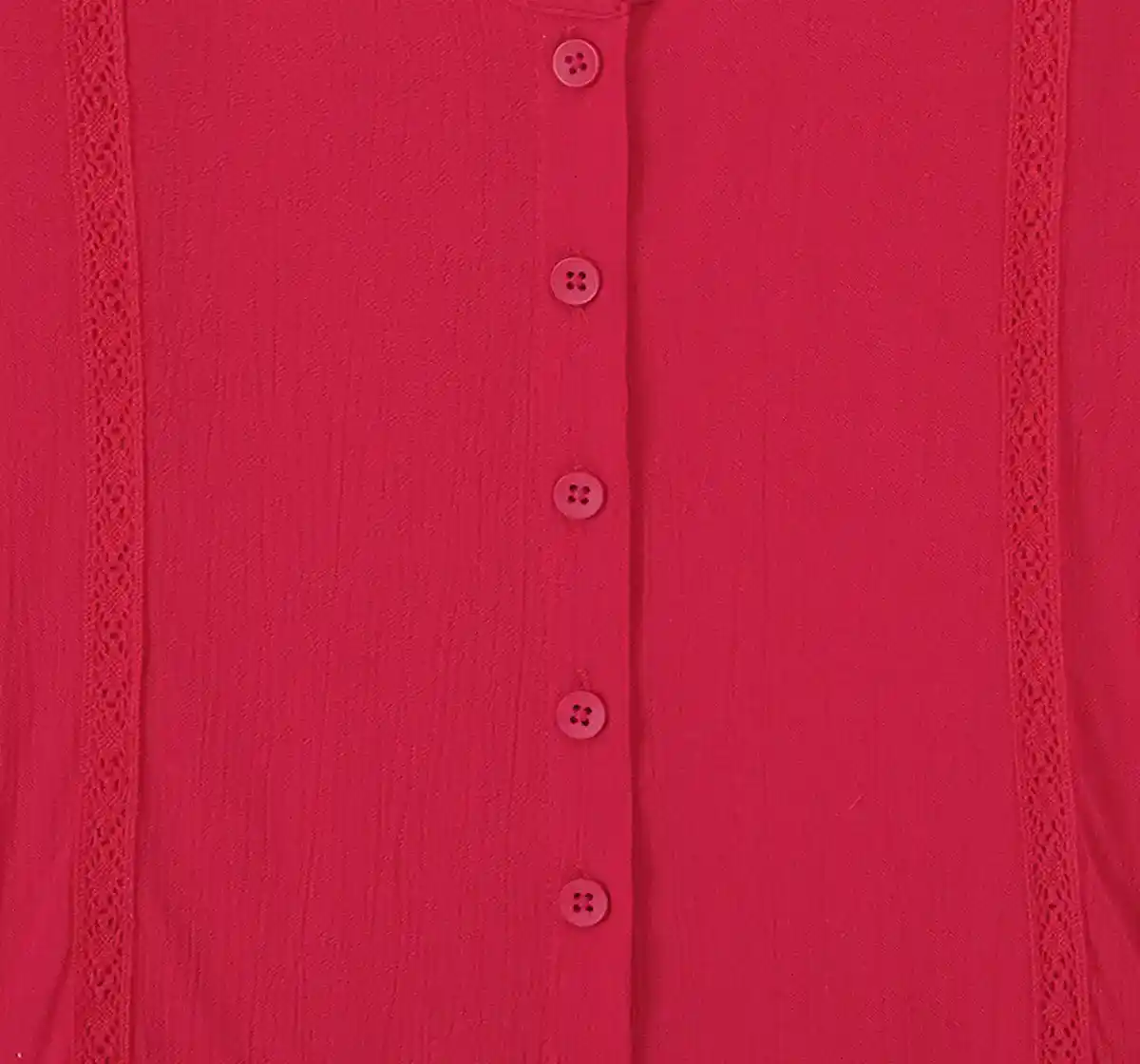 Girls Red Peplum Top