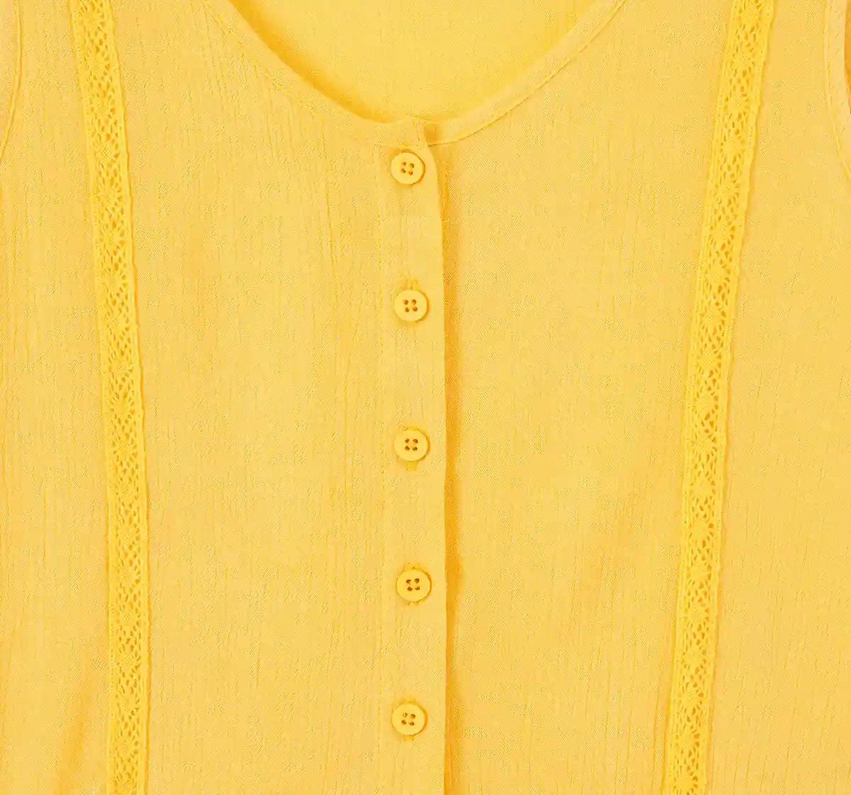 Girls Yellow Peplum Top