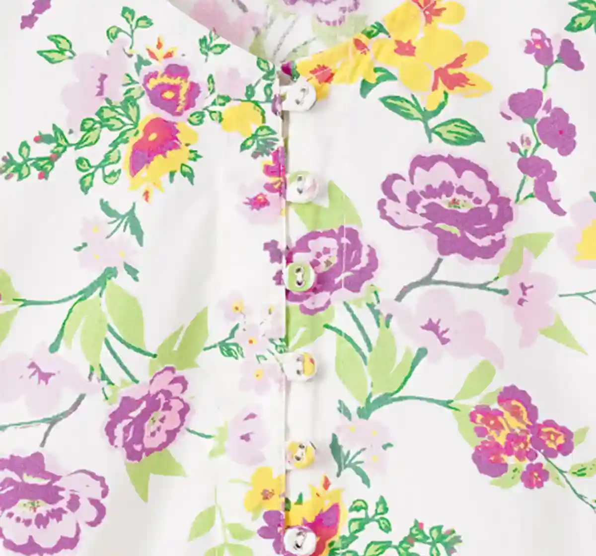 Girls Floral Front-Open Top