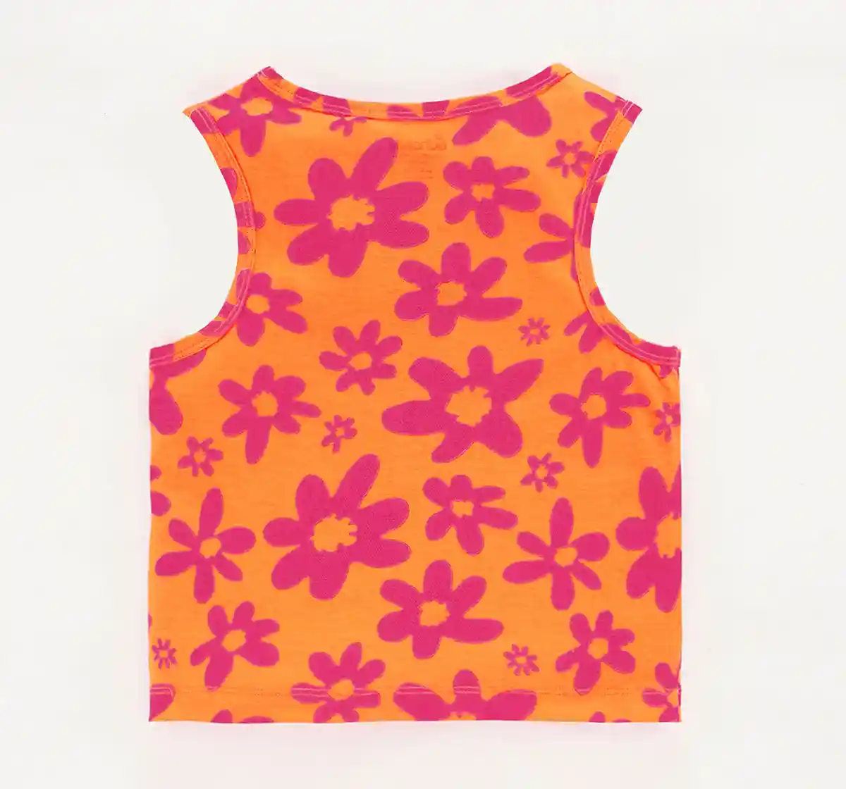 Girls Waist Length Printed Tank Tee