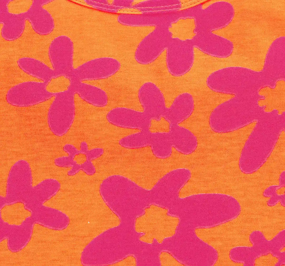 Girls Waist Length Printed Tank Tee