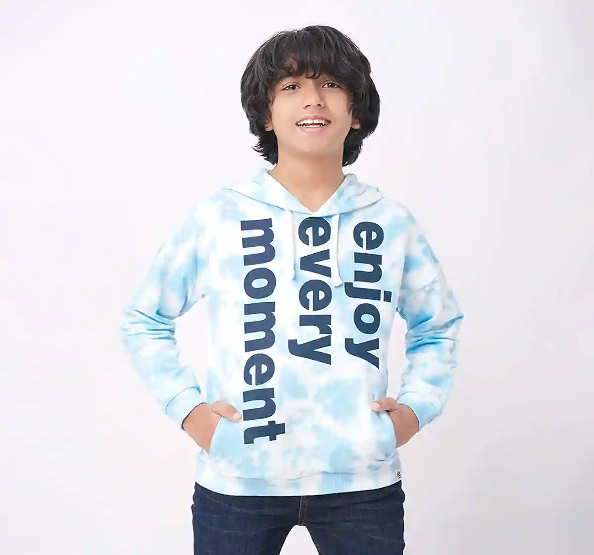 Boys Drop Shoulder Hoodie Sweatshirt