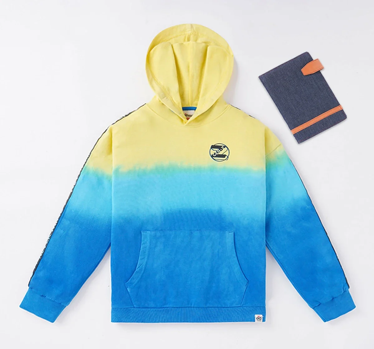 Boys Ombre Dyed Sweatshirt With Hoodie