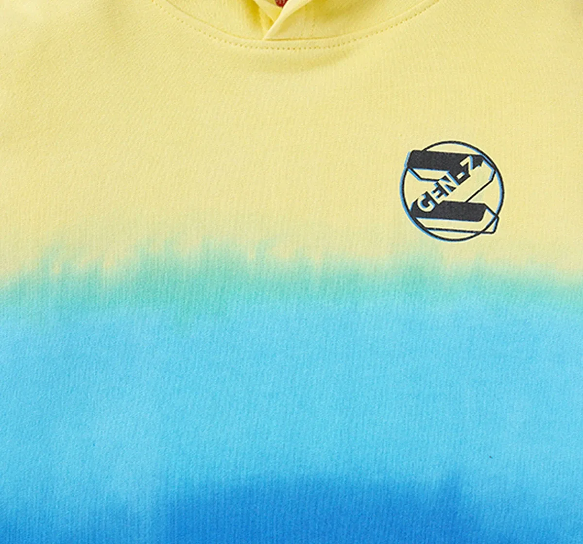 Boys Ombre Dyed Sweatshirt With Hoodie