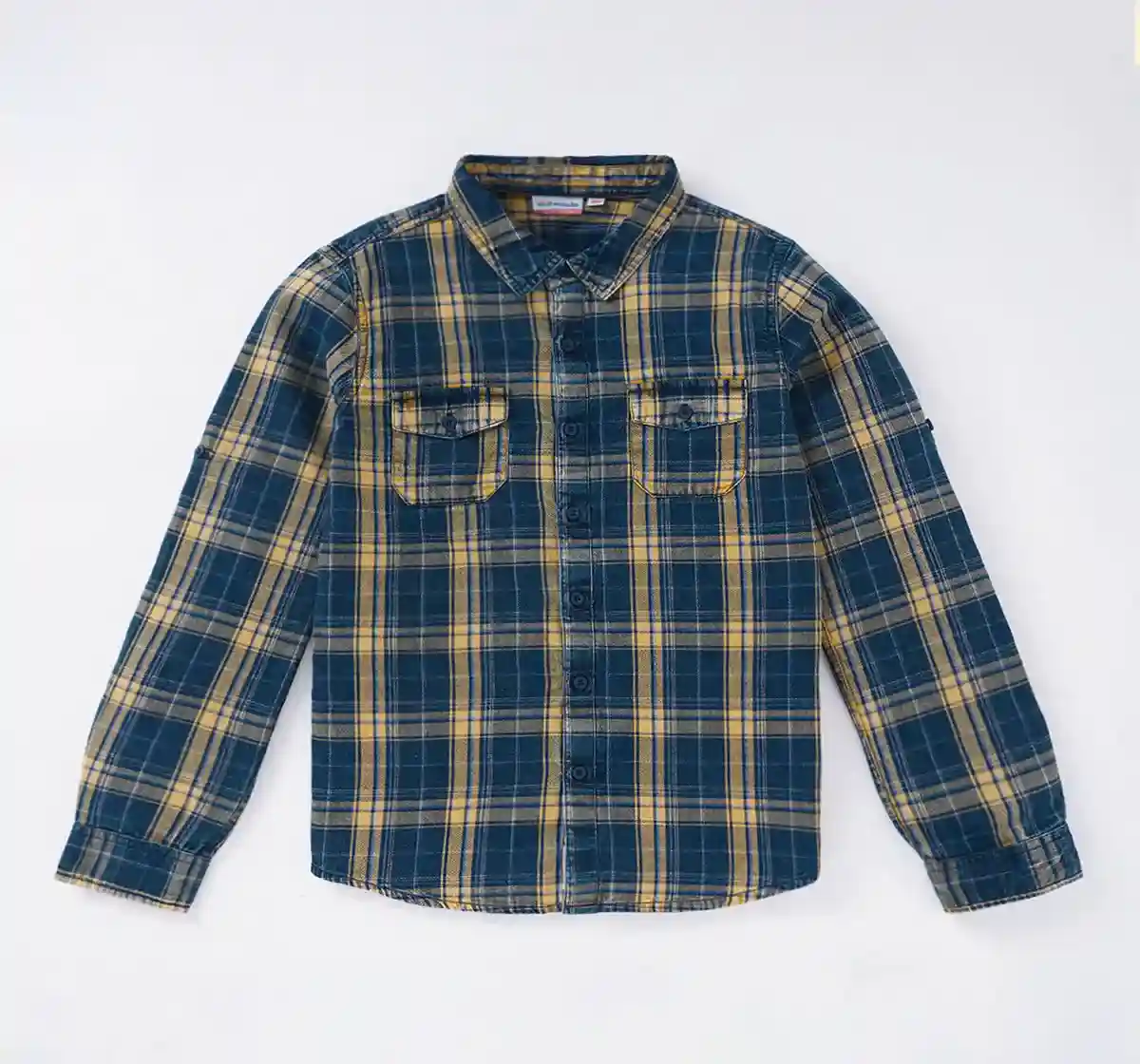 Boys Indigo Checks Shirt