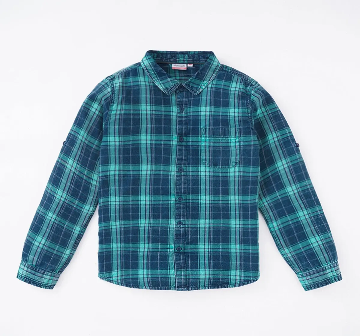 Boys Indigo Checks Shirt