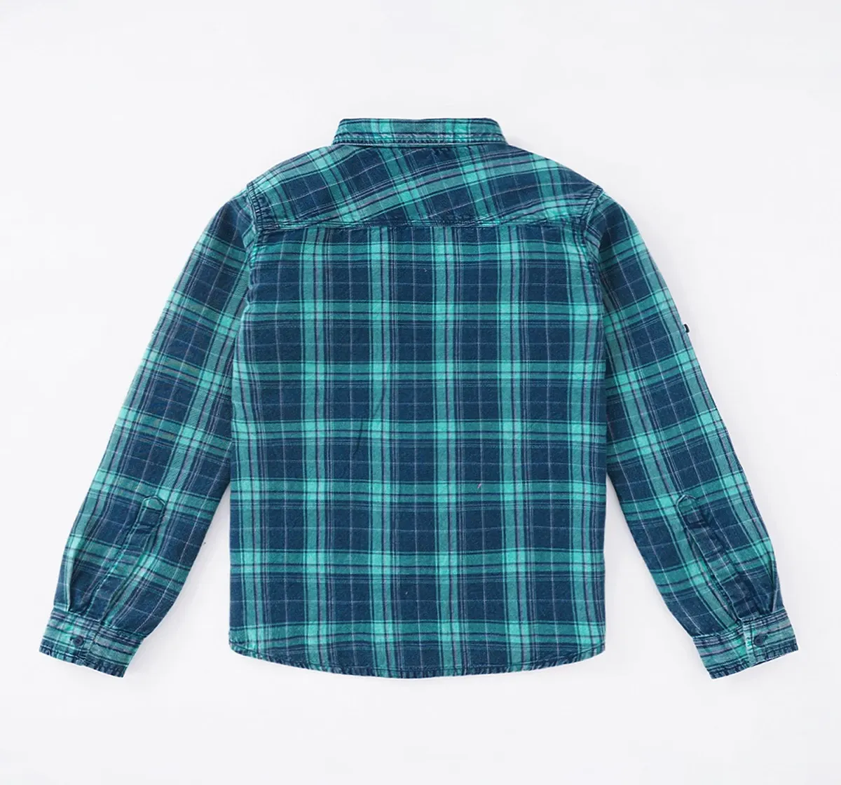 Boys Indigo Checks Shirt