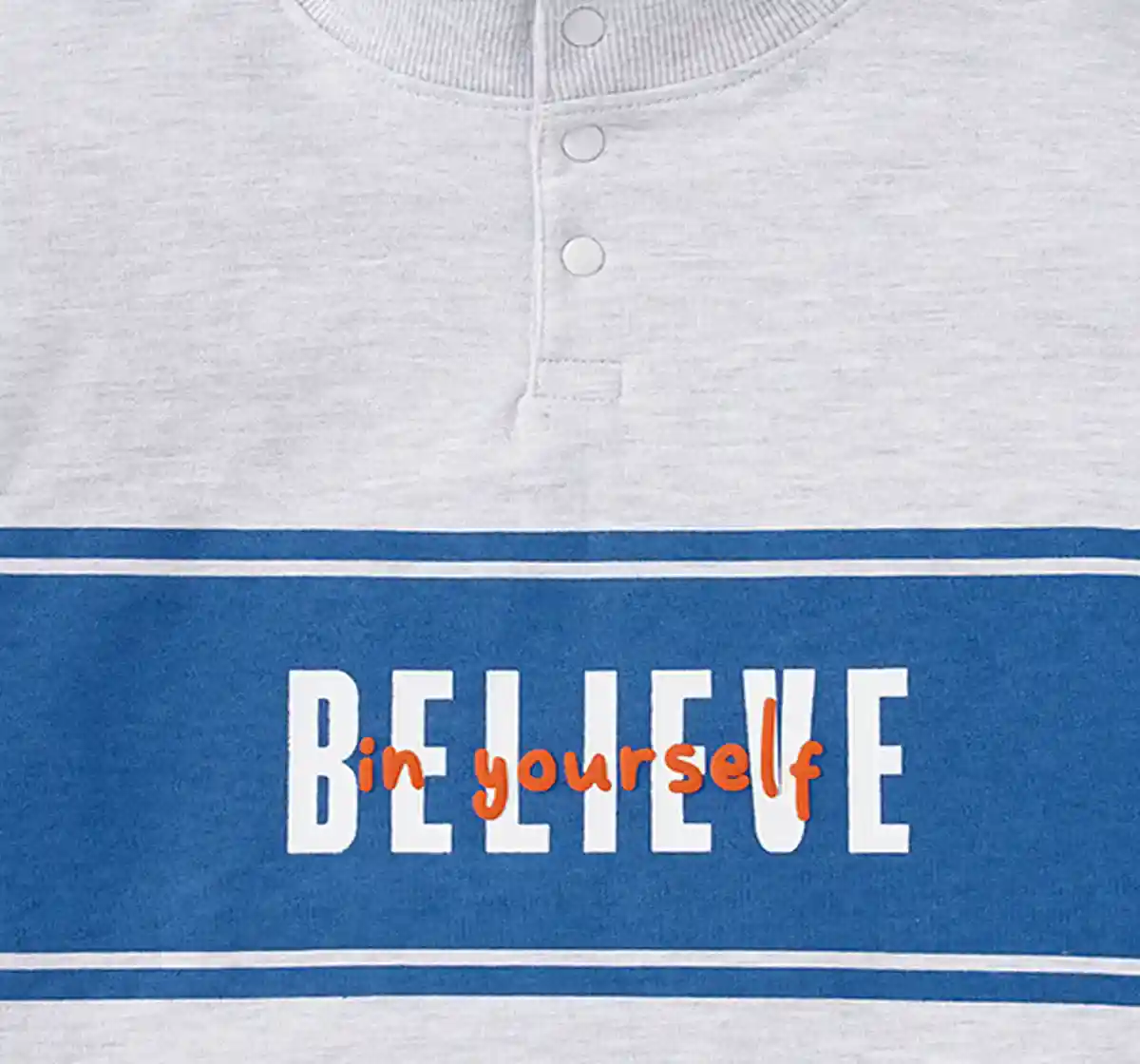 Boys Sweatshirt With Troyer Neck