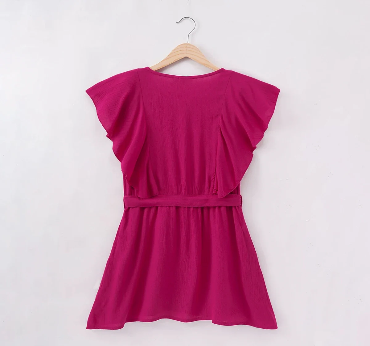 Girls Pink Frilled Dress