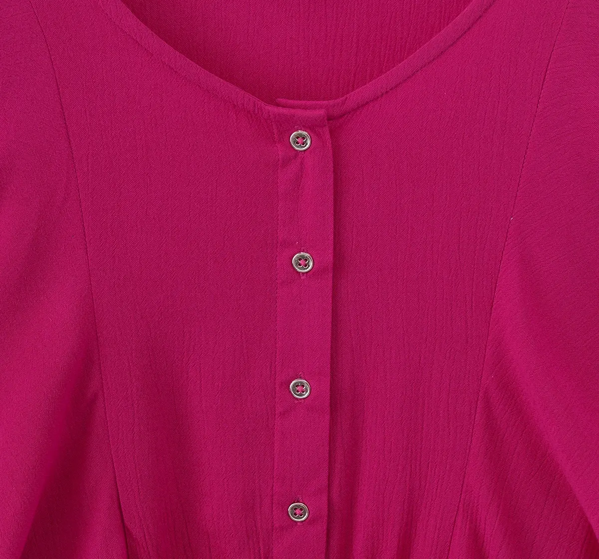 Girls Pink Frilled Dress