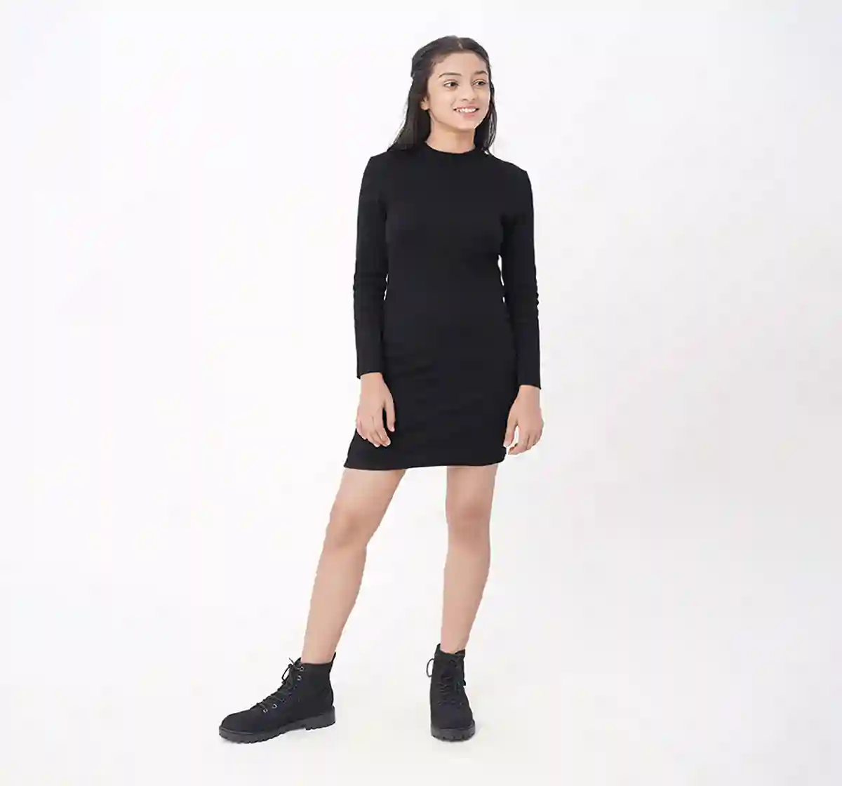 Girls Rib Knit Dress