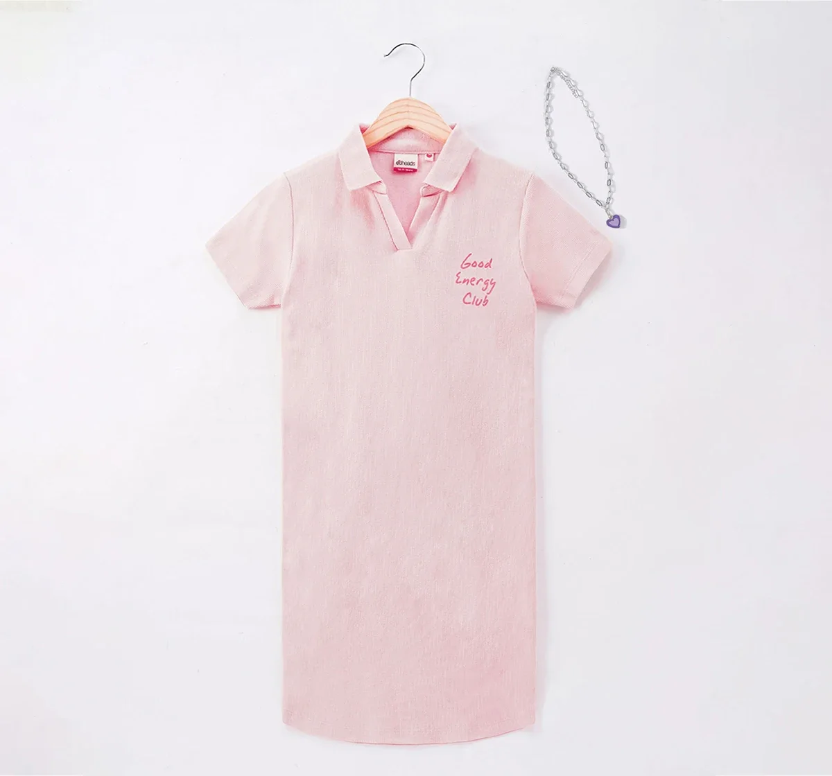 Girls Knit Collared Dress