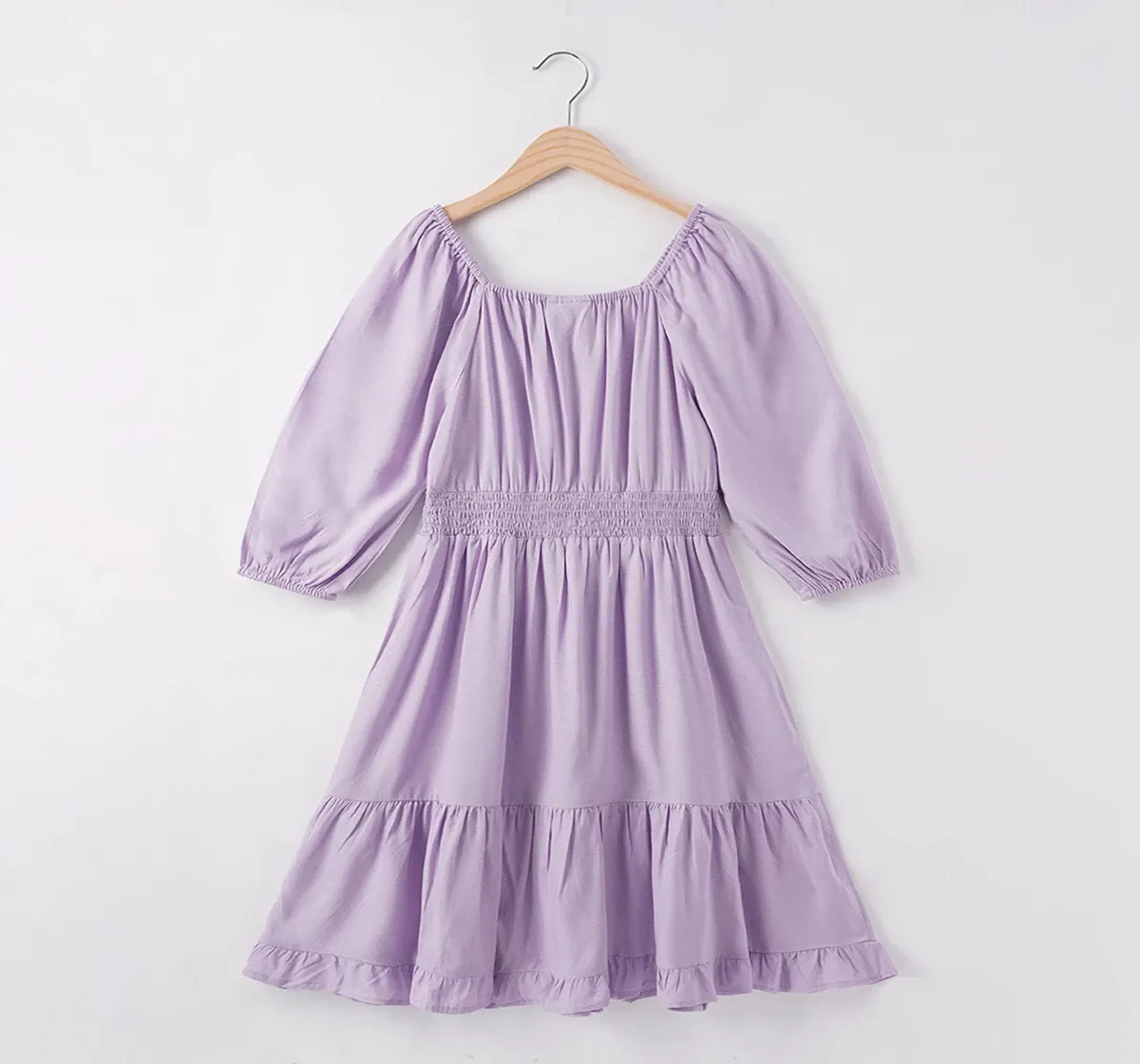 Girls Smocking Dress - Lavender