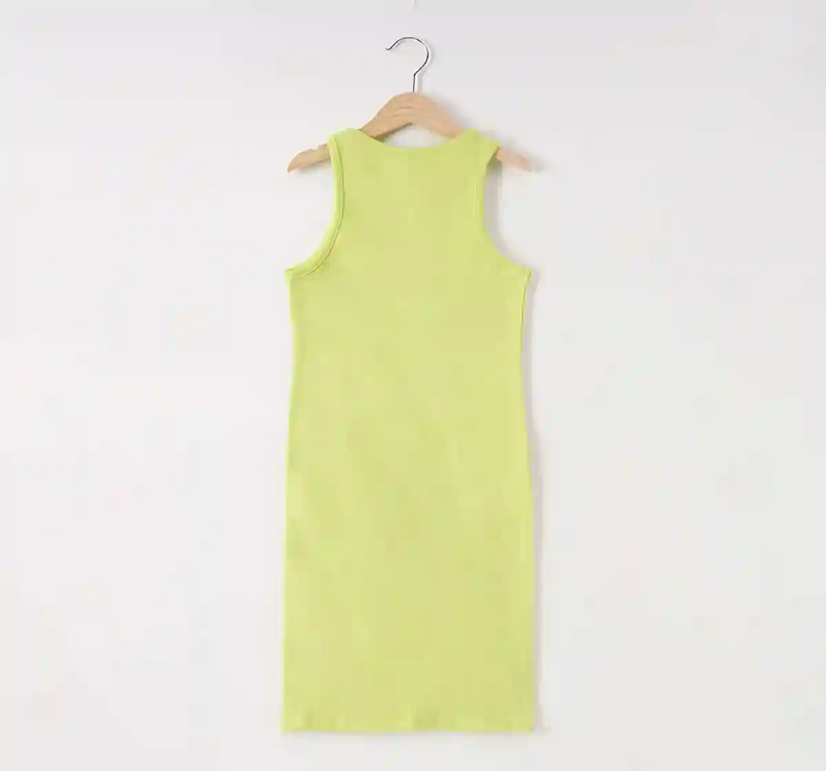 Girls Green Rib Dress