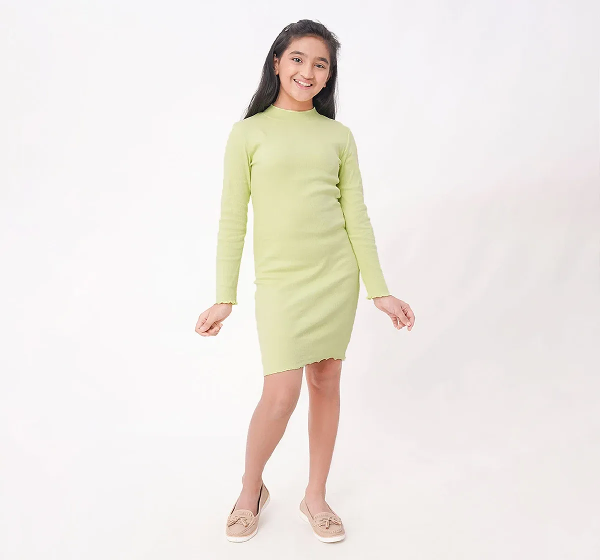 Girls Rib Knit Dress