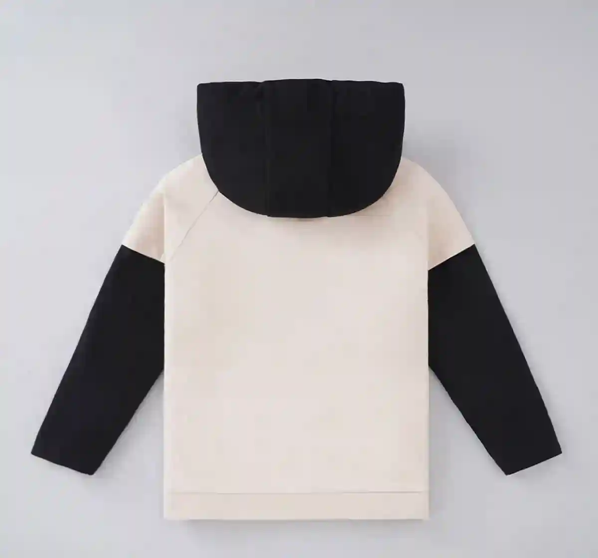 Girls Colour Blocked Sweatshirt With Hoodie