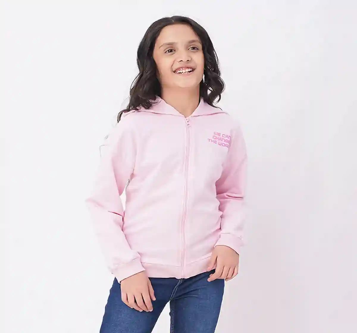Girls Knit Jacket With Hoodie