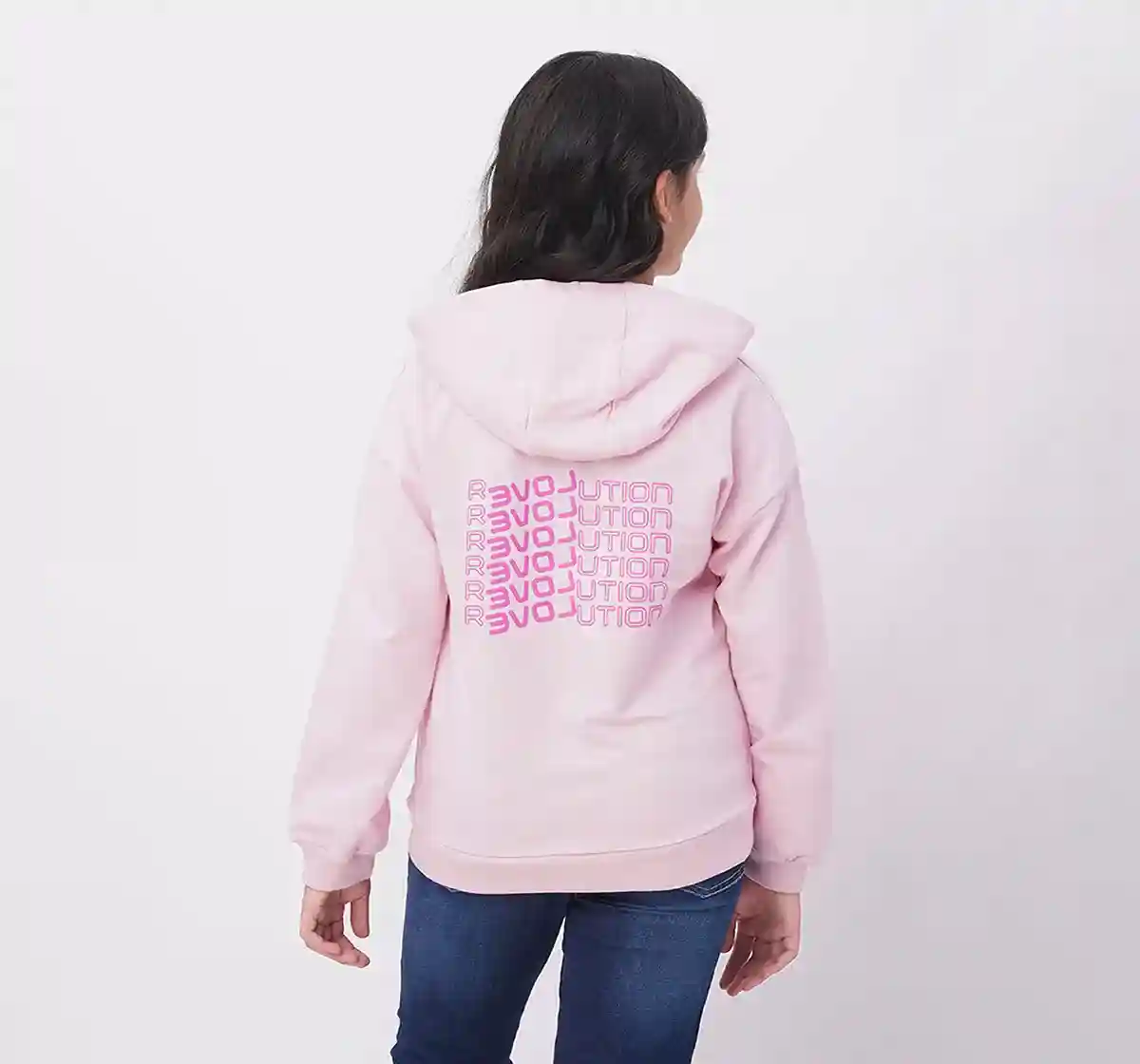 Girls Knit Jacket With Hoodie
