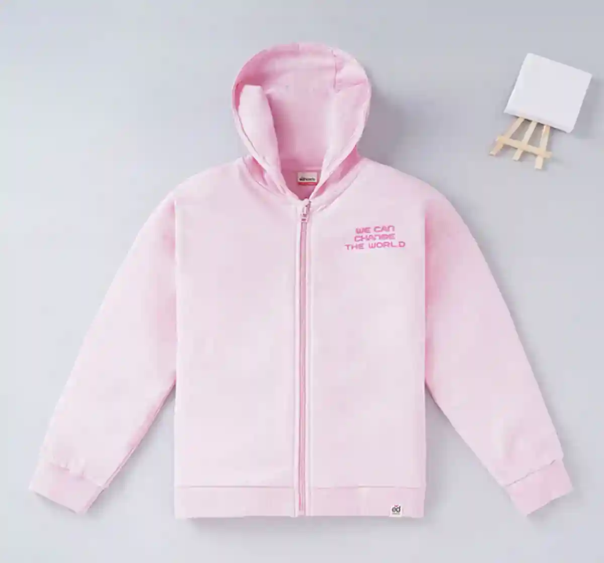 Girls Knit Jacket With Hoodie