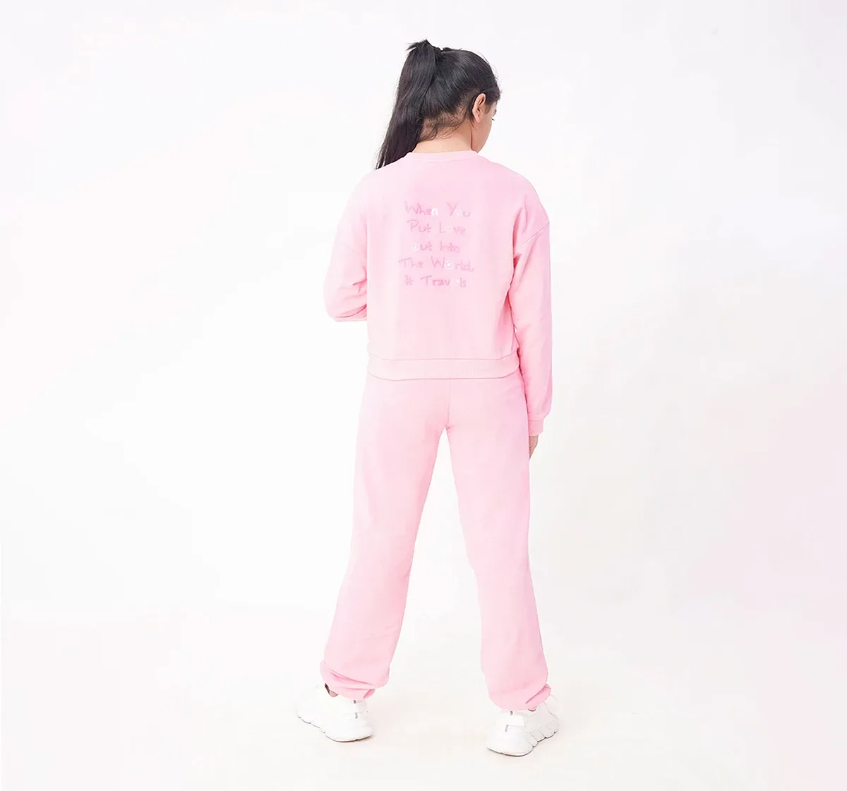 Girls Pink Co-ordiante Set