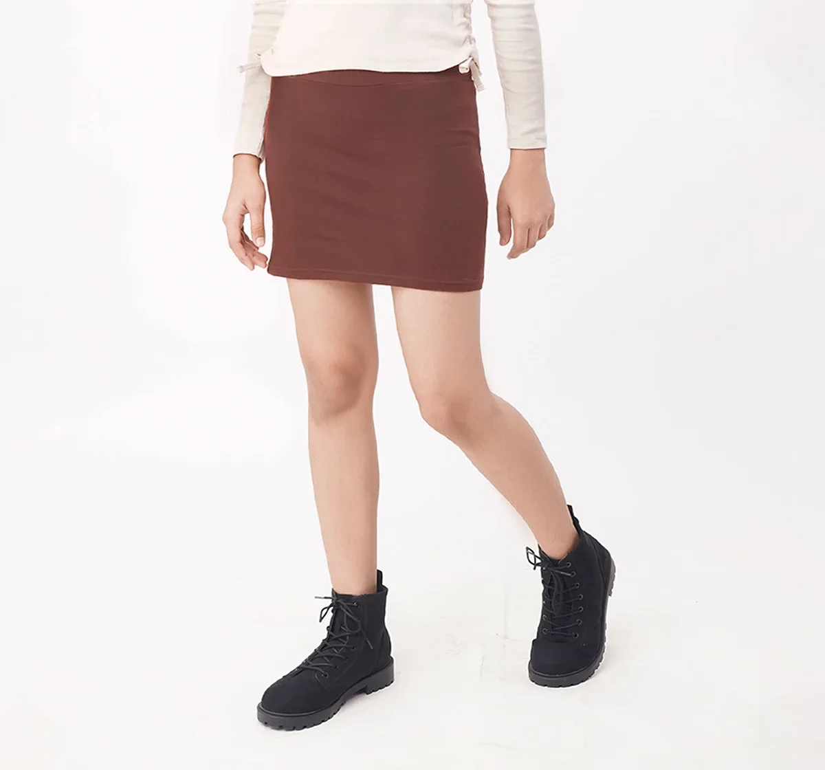 Girls Knit Short Skirt