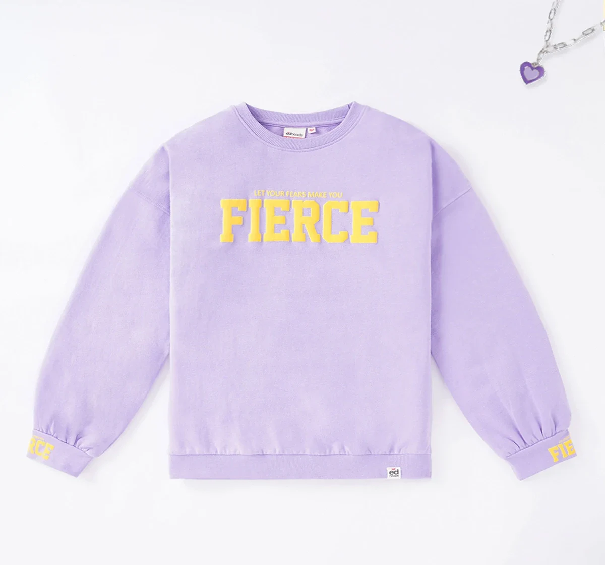 Girls Oversized Sweatshirt With Print