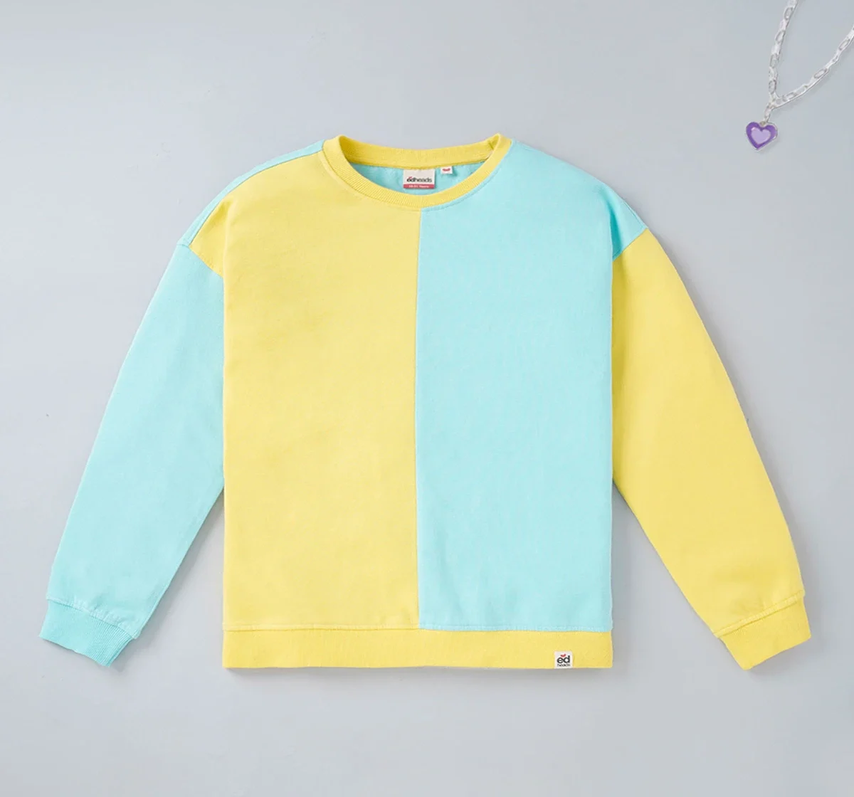 Girls Colour Blocked Sweatshirt