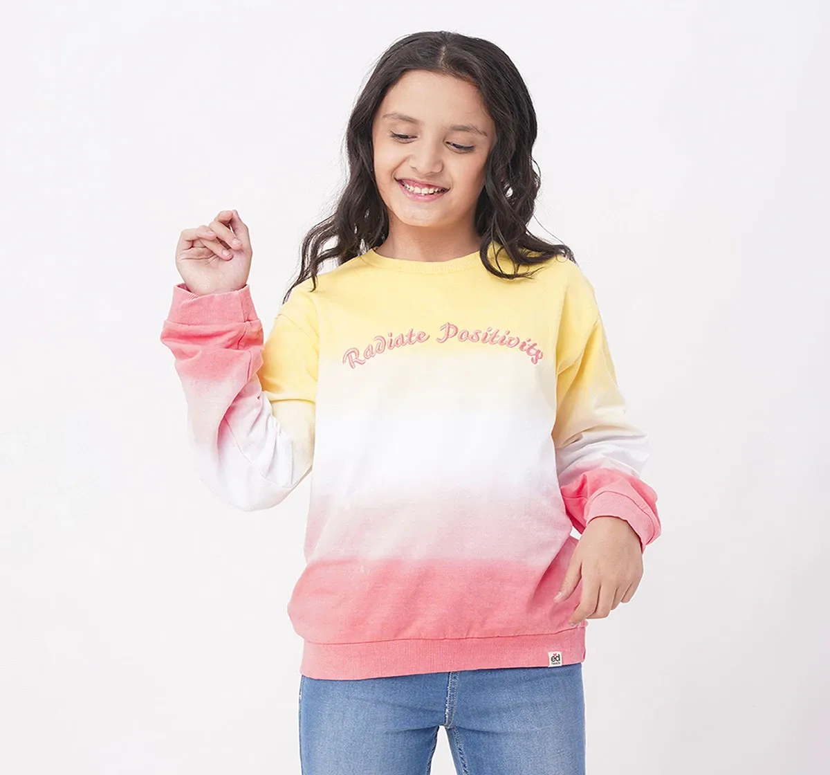 Girls Ombrey Dyed Sweatshirt