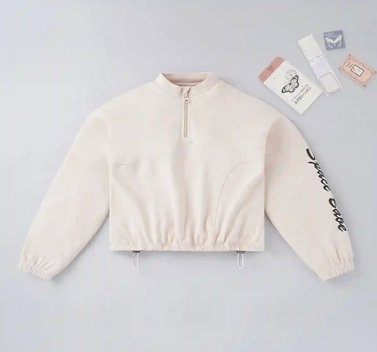 Girls Cropped Sweatshirt
