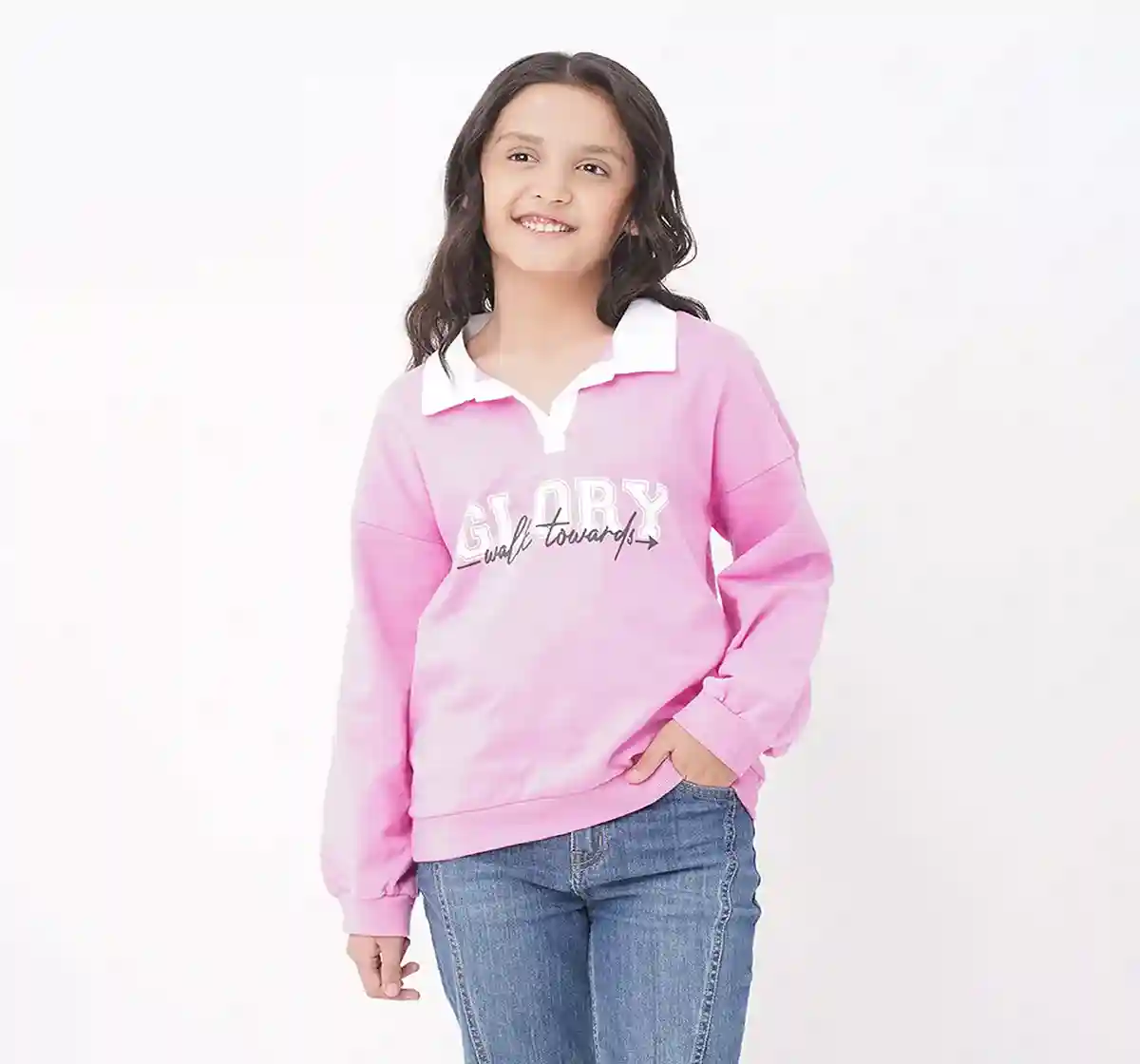 Girls Full Sleeves Sweatshirt